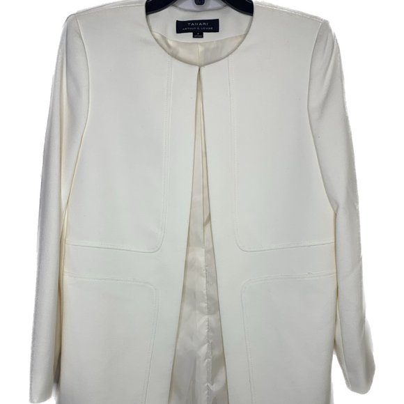 **FINAL PRICE-Tahari Off-white women's blazer/coat NWT - Picture 1 of 4
